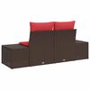 vidaXL Canapea de grădină cu pernă 184 x 62 x 69 cm poliratan