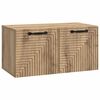 vidaXL Oglindă TV montată pe perete 59,5 x 31 x 30 cm Stejar Artizanal