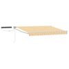 vidaXL Cort electric retractabil Galben și alb 3 x 2 m