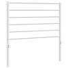 vidaXL Tăblie de pat de schimb metalică, alb, 100 cm