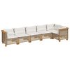 vidaXL Set canapele de grădină cu perne, 6 piese, bej, poliratan