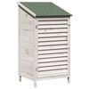 vidaXL Sălaș de grădină Alb 59 x 56 x 113,5 cm Lemn de Brad Solid