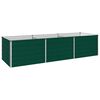 vidaXL Pat de grădină ridicat Verde 240 x 80 x 55 cm