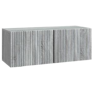 vidaXL Oglindă TV montată pe perete Sonoma gri 78,5 x 31 x 30 cm
