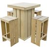 vidaXL Set mobilier de exterior, 5 piese, lemn de pin tratat