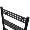 Radiator port-prosop &icirc;ncălzire centrală baie drept negru 600 x 764 mm