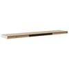 vidaXL Rafturi perete suspendate 4 buc. stejar/alb 120x23,5x3,8 cm MDF