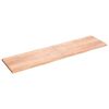 vidaXL Blat de masă maro 200x50x(2-4) cm, lemn masiv stejar tratat