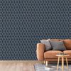 DUTCH WALLCOVERINGS Tapet &bdquo;Geometric&rdquo;, albastru și auriu