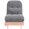 vidaXL Canapea futon cu saltea, 60x206x11 cm, lemn masiv douglas