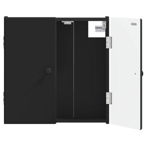vidaXL Cabinet pentru ținte de darts BREDA Negru 52,5 x 10,5 x 53,5 cm