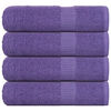 vidaXL Prosoape de baie, FROGN, 4 buc., violet, 100x150 cm, 360 g/m&sup2;