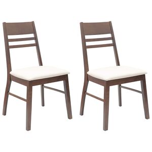 vidaXL Scaune de dining 2 pcs Maro deschis 43 x 54 x 89 cm
