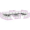 vidaXL Set de canapele de exterior 11 pcs natural Lemn Solid de Acacia