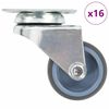 vidaXL Roți pivotante duble, 16 buc., 50 mm