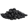 vidaXL Pietricele lustruite, 25 kg, negru, 2-5 cm