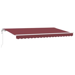 vidaXL Cortina Retractabilă Burgundy 350 x 200 cm țesătură