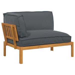 vidaXL Set de canapea Antracit 133 x 92 x 69 cm Lemn Solid de Acacia