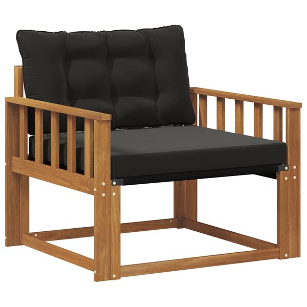 vidaXL Set de canapele de exterior Lemn solid de Acacia și Textilene