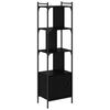 vidaXL Bibliotecă Stejar Negru 44,5 x 30 x 154,5 cm Lemn compozit