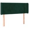 vidaXL Tăblie pat cu aripioare verde &icirc;nchis 83x16x78/88 cm catifea
