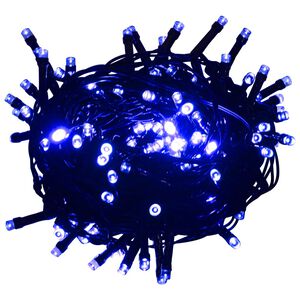 vidaXL Instalație cu 2000 LED-uri, albastru, 200 m, PVC