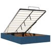 vidaXL Cadru de pat otoman fără saltea Albastru 120x190 cm țesătură