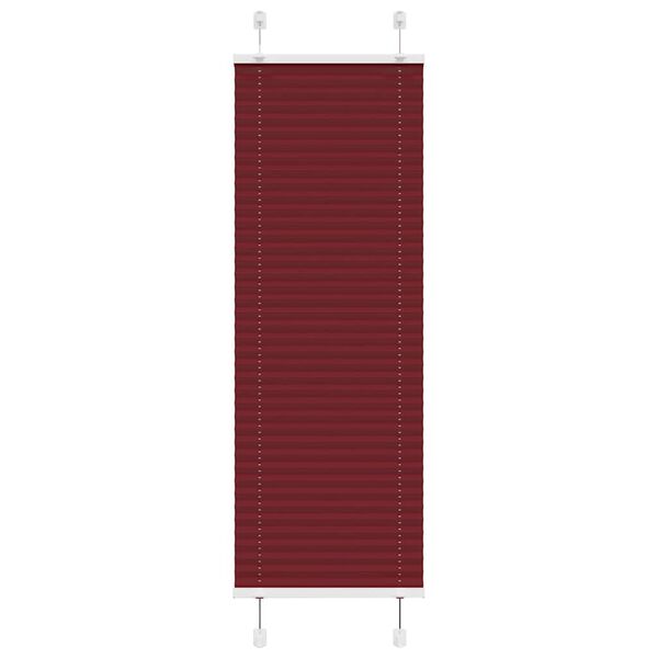 vidaXL Jaluzea plisată Bordeaux Roșu 40x150 cm Lățime țesătură