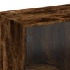 vidaXL Dulap &icirc;nalt cu uși, stejar fumuriu, 68x37x142 cm, lemn compozit