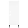 vidaXL Servantă, alb, 34,5x34x90 cm, lemn compozit