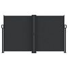 vidaXL Copertină laterală retractabilă, negru, 140x1200 cm