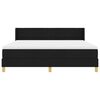 vidaXL Pat cu arcuri cu saltea Negru 200 x 180 cm Poliester