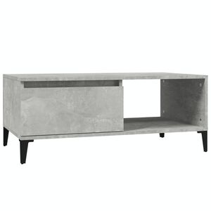 vidaXL Măsuță de cafea, gri beton, 90x50x36,5 cm, lemn prelucrat
