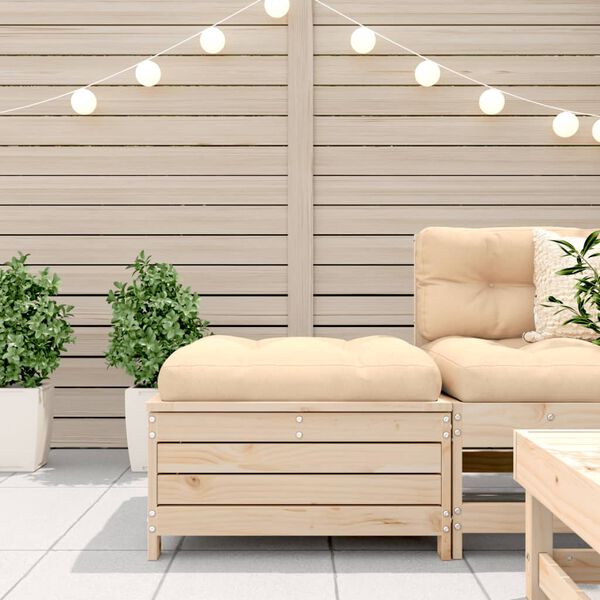 vidaXL Taburet de grădină, 62x63,5x32 cm, lemn masiv de pin