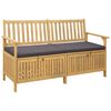 vidaXL Bancă cu spațiu de depozitare 2 -Seater 148 x 63 x 84 cm
