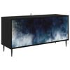 vidaXL Cabinet TV RAALTE 102 x 33 x 51 cm Stejar Negru Lemn prelucrat
