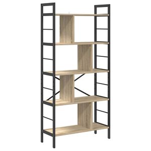 vidaXL Raft pentru cărți 9 niveluri 75 x 30 x 156 cm Lemn prelucrat