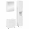 vidaXL Set de mobilier pentru baie TULUM 3 buc. Alb lucios