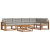 vidaXL Set de canapele de exterior 6 pcs Natural și gri deschis