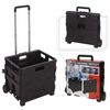H&S Collection Cărucior din aluminiu, cu ladă pliabilă din PP