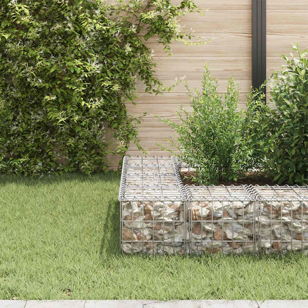 vidaXL Gabion cub strat înălțat, 30 x 30 x 30 cm, sârmă de oțel
