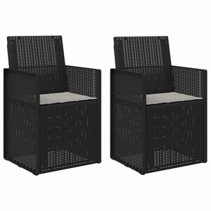 vidaXL Scaune de Dining pentru Grădină 2 pcs Antracit, Gri deschis PP