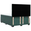 vidaXL Pat box spring cu saltea, verde &icirc;nchis, 140x190 cm, catifea