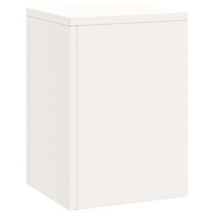 vidaXL Suport pentru plante 3 pcs Alb Oțel