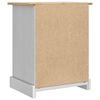 vidaXL Noptieră cu sertar Alb 53 x 39 x 66 cm Lemn de pin masiv