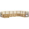 vidaXL Set de canapele de exterior 8 pcs Alb 306 x 187,5 x 73 cm