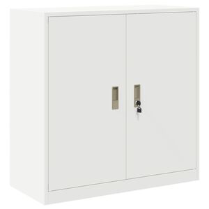 vidaXL Dulap de depozitare Alb 90 x 40 x 90 cm Oțel