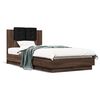 vidaXL Cadru de pat cu tăblie stejar maro 75x190 cm lemn prelucrat