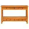 vidaXL Masă de consolă natural 115 x 32 x 76 cm Lemn masiv de mahon