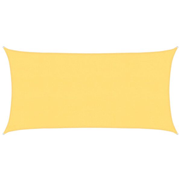 vidaXL Pânză parasolar, bej, 2,5x4,5 m, HDPE, 160 g/m²